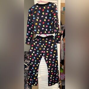 Colorful Heart Print set girls size 6